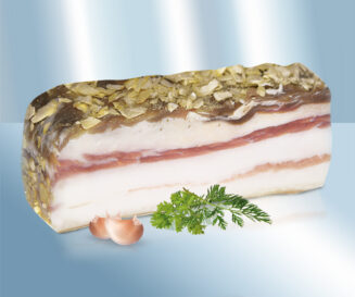 Bacon Salo Sibirskoje with garlic