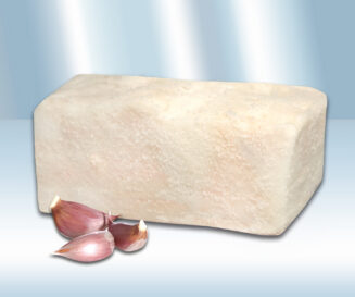 Varkensrugspek gezouten met knoflook