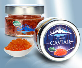 Caviar from wild pink salmon