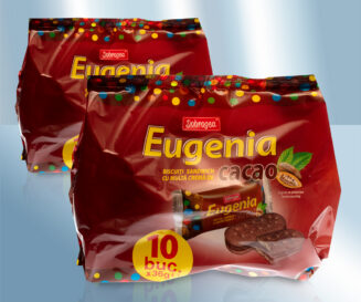 Cookies with cocoa filling