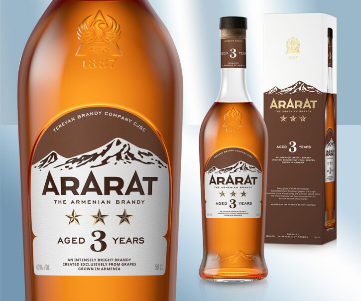 Armenian Brandy, 3 years old, 40%, 500ml
