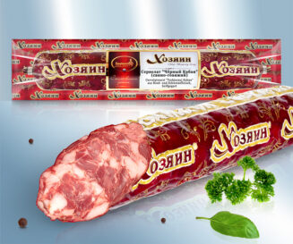 Сервелат Чёрный Кабан (свино-говяжий)