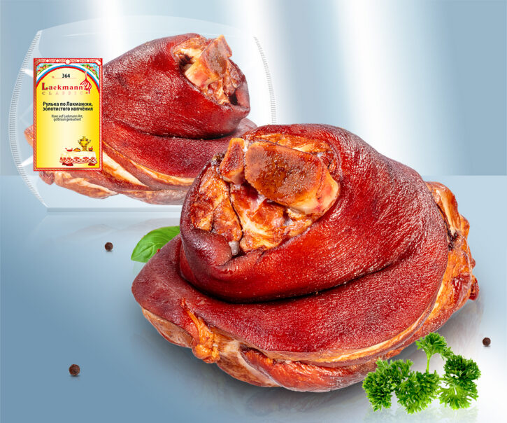 Рулька по Лакмански, золотистого копчёния