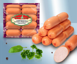 Сардельки из куриных бёдрышек