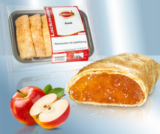 Gebakken pannenkoeken met appelvulling (25%), bevroren
