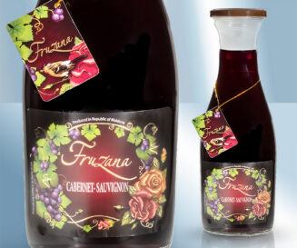Вино красное "Cabernet-Sauvignon", полусладкое, 12,5%, 1000мл