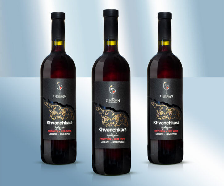 Вино Хванчкара, полусладкое, красное, 11,5%, 750мл