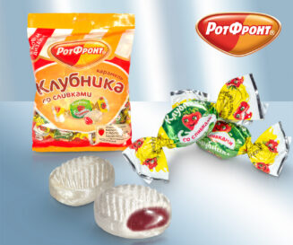 Карамель "Клубника со сливками"