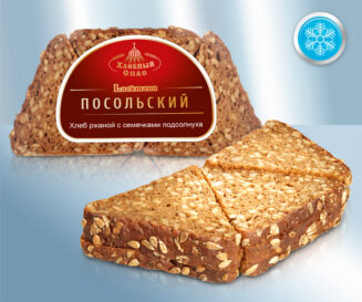 Ржаной хлеб Посольский элитный, с семечками подсолнечники, нарезанный