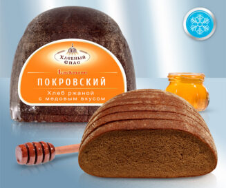 Ржаной хлеб Покровский с медовым вкусом, оригинальный, нарезанный