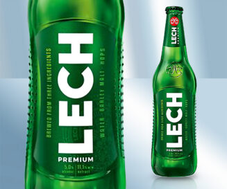 Light beer "Lech", 5%, 500ml