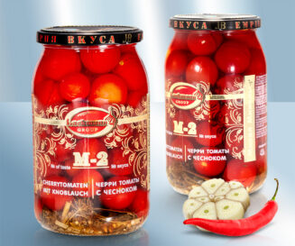 Pickled cherry tomatoes M-2, 880ml (drained weight 430g)