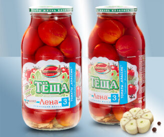 Помидоры Лена-3 "Классик", 1850ml (чистый вес 950г)