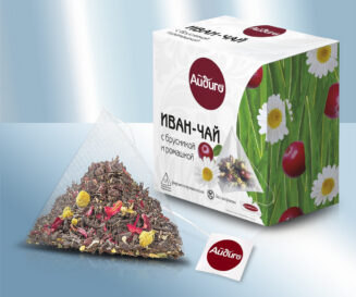 Иван-чай Брусника и Ромашка, пирамидный пакетик (15х2г)