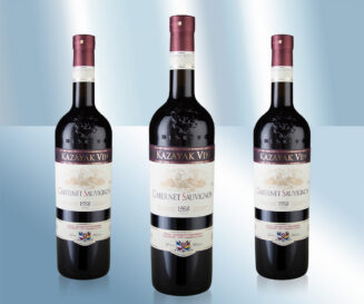 Вино красное „Cabernet Sauvignon“, полусладкое, 13%, 1000мл