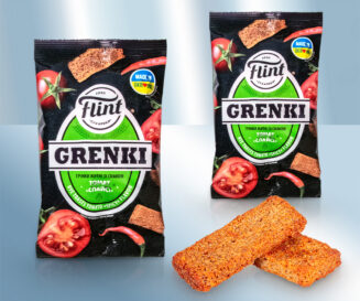 Гренки из ржано-пшеничного хлеба с томатным вкусом