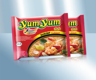 Лапша быстрого приготовления Yum Yum с креветками