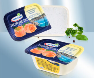 Smeltkaasbereiding op Noorse wijze met zalm en dille, minimaal 52% vet i. Tr.
