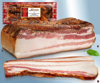 Pork belly salted and smoked