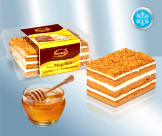 Layer cake with honey flavour, frozen 350 g.