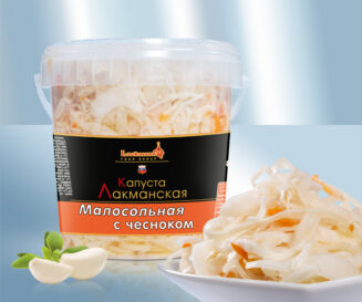 Капуста малосольная с чесноком