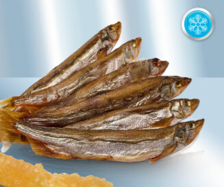Silver smelt salted and smoked, with head