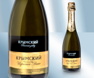 Вино игристое "КРЫМСКИЙ ВИННЫЙ ЗАВОД", белое, сухое, 11,2%, 750мл