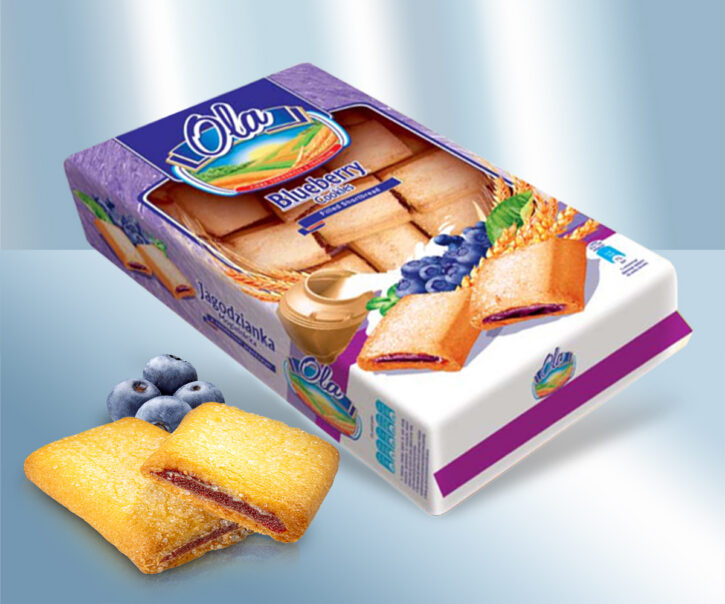 Biscuits with blueberry filling
