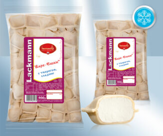 Verse Duitse ravioli met roomkaasvulling (zoet), bevroren, om te koken