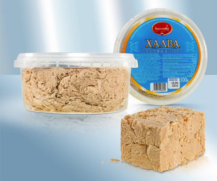 Халва воздушная со вкусом ванили, 60 % семечки подсолнуха