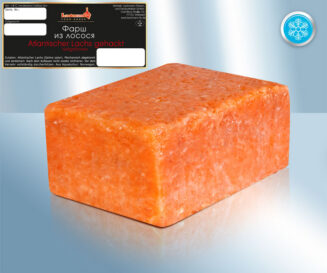 Minced atlantic salmon, frozen