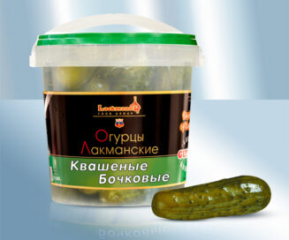 Огурцы квашеные бочковые 1100мл (чистый вес 600г)