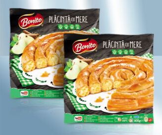 Rolled pie with apple