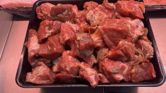 Шашлык маринованный (из свиной шеи)