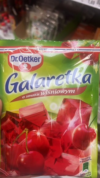 Желе Galaretka со вкусом вишни «Dr.Oetker».