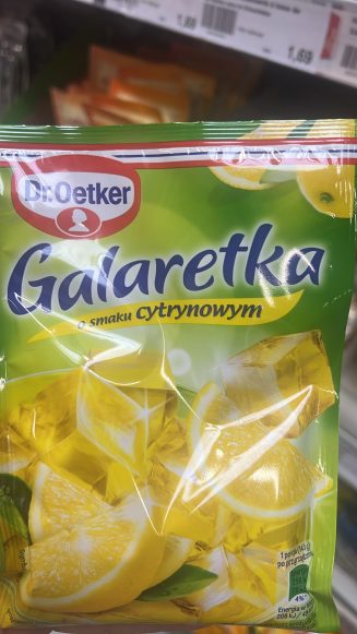 Желе Galaretka со вкусом лимона «Dr.Oetker».