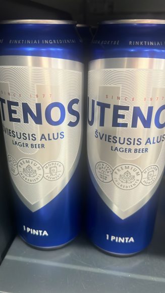 Пиво Utenos Sviesusis Alus Lager Beer «Utenos».