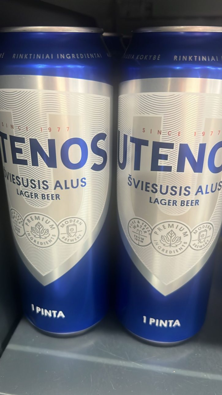 Пиво Utenos Sviesusis Alus Lager Beer «Utenos».