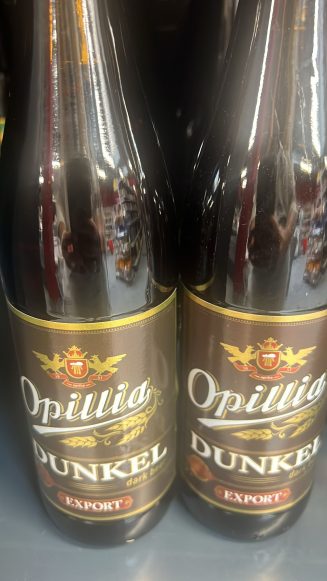 Пиво светлое тёмное Dunkel экспортное 500 мл. «Опилля»