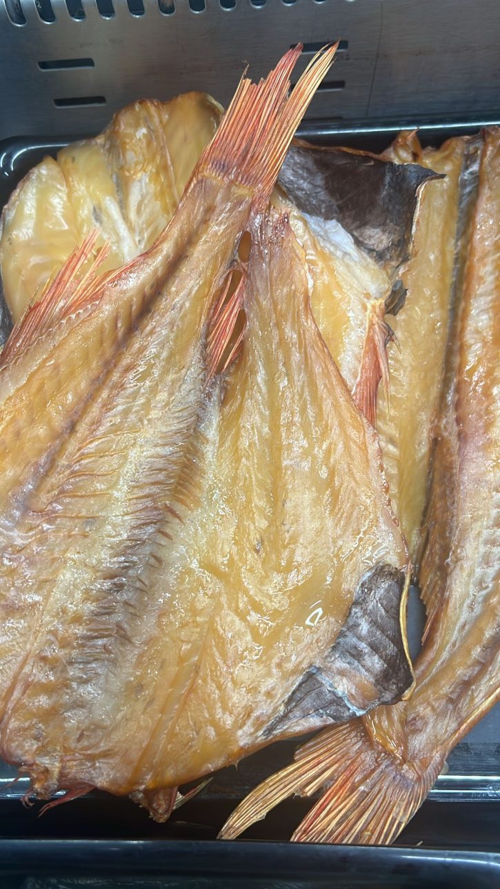 Cold smoked perch