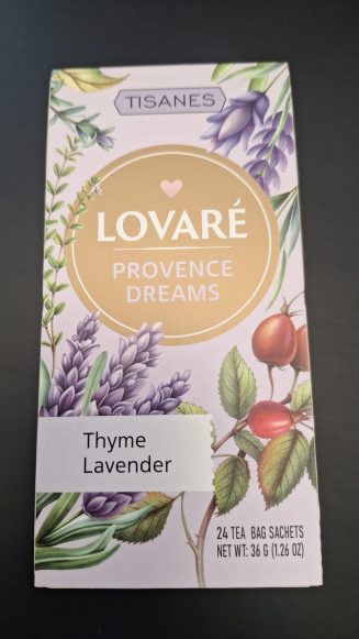 Травяной чай Lovare Provence Dreams с чабрецом и лавандой 24 пакета