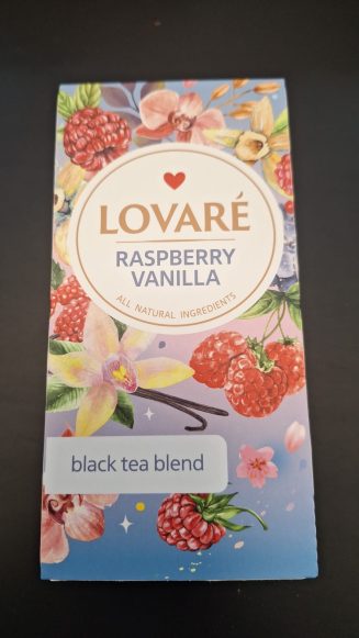Черный чай Lovare Raspberry Vanilla с малиной и ванилью
