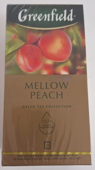 Зеленый чай Greenfield Mellow Peach с персиком 25 пакетиков