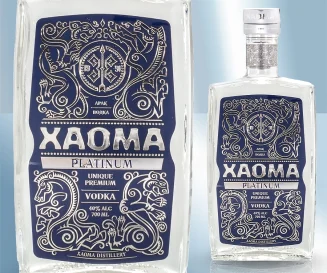 Водка особая Хаома "Platinum", из Казахстана, 40%, 700 мл.