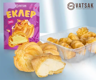 Пирожные "Eclair" с ванильной начинкой 210 гр. Vatsak