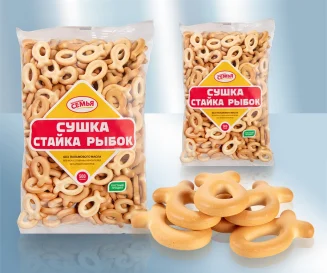 Сушки ДЫМКА "Стайка рыбок" 500 гр.
