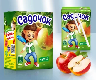 Сок яблочный, 200 мл. Садочёк