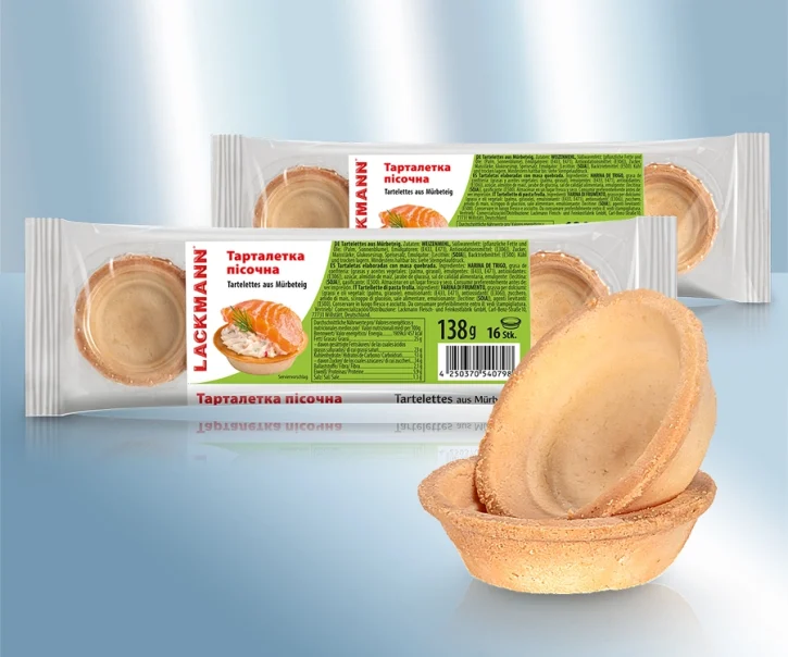 Тарталетки из песочного теста "Lackmann" 138 гр.