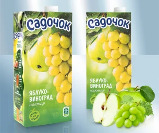 Нектар виноградно-яблочный, 950 мл. Садочёк