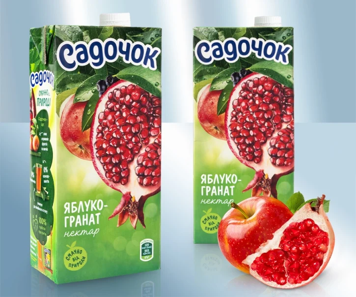 Нектар гранатово-яблочный, 950 мл. Садочёк